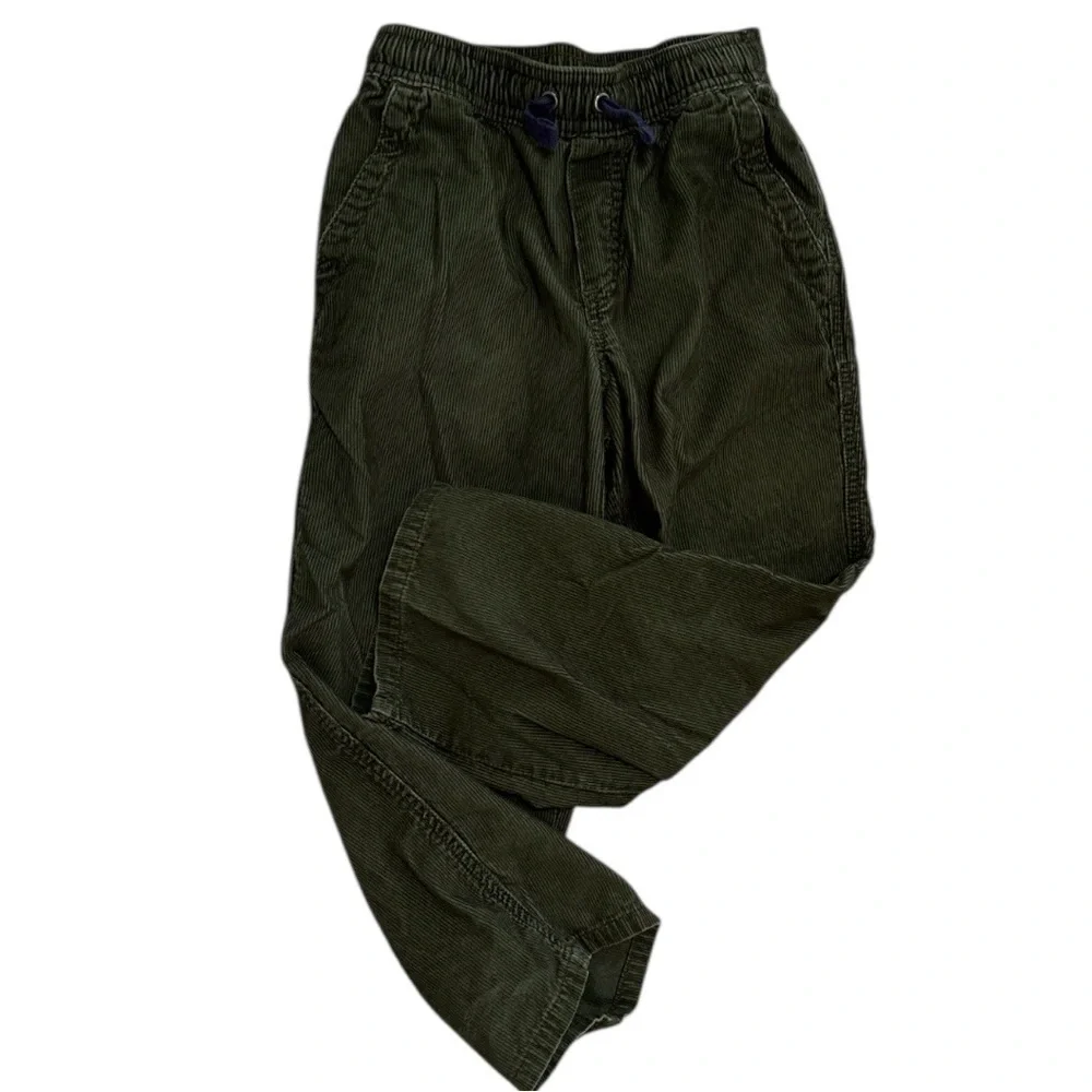 Hanna Andersson Boys Forest Green Corduroy Cord Pants Size 110 (5)